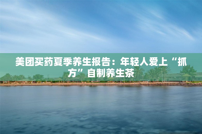 美团买药夏季养生报告：年轻人爱上“抓方”自制养生茶