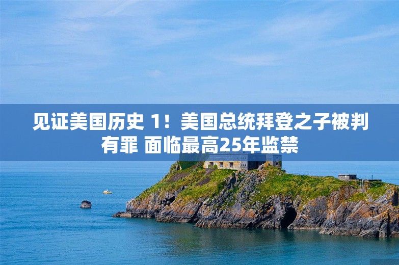 见证美国历史 1！美国总统拜登之子被判有罪 面临最高25年监禁