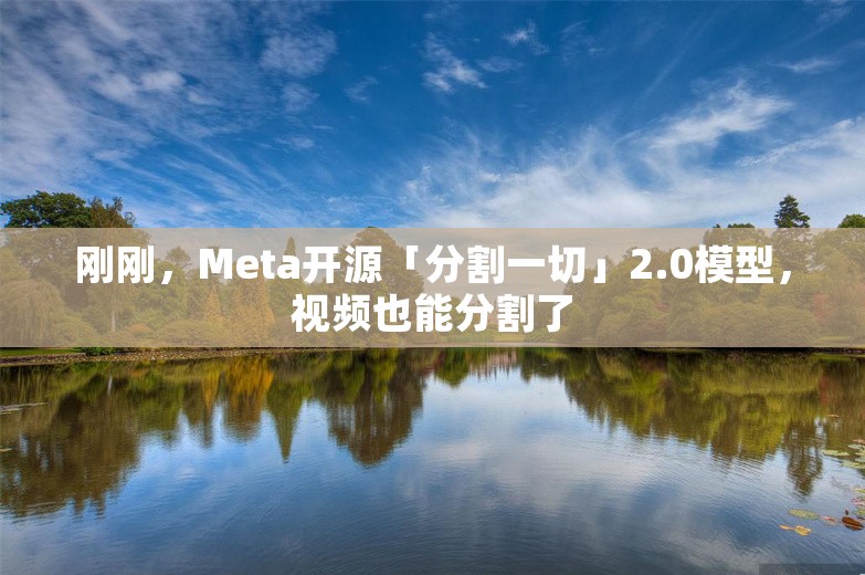 刚刚，Meta开源「分割一切」2.0模型，视频也能分割了