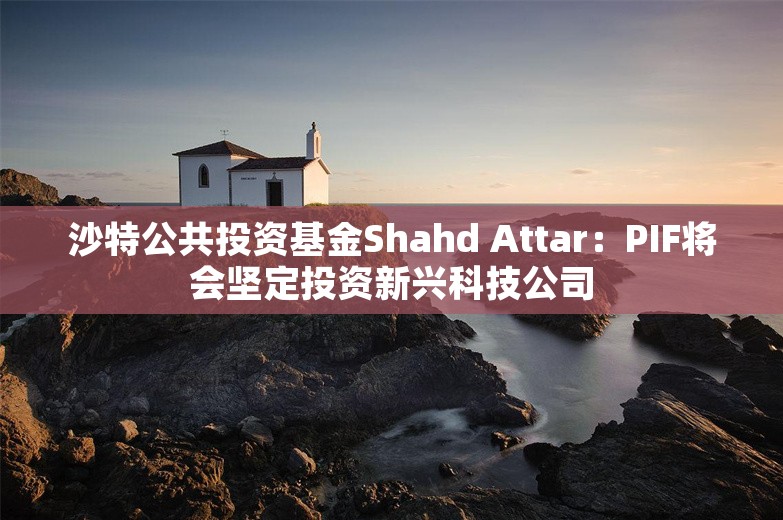 沙特公共投资基金Shahd Attar：PIF将会坚定投资新兴科技公司