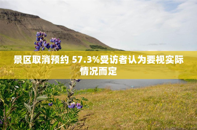 景区取消预约 57.3%受访者认为要视实际情况而定