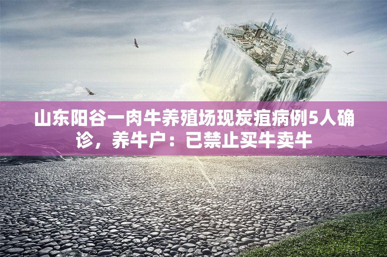 山东阳谷一肉牛养殖场现炭疽病例5人确诊，养牛户：已禁止买牛卖牛