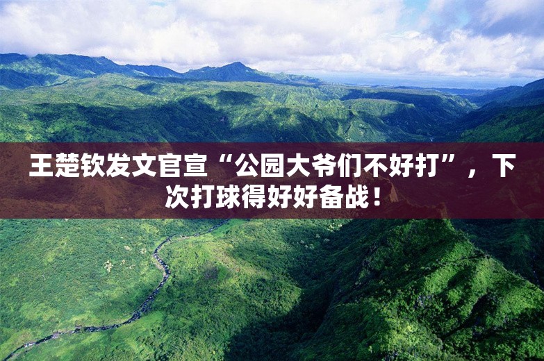 王楚钦发文官宣“公园大爷们不好打”，下次打球得好好备战！