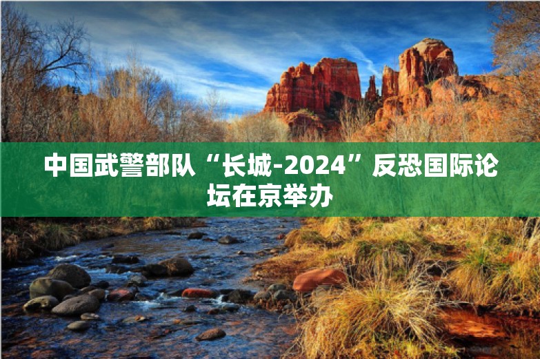 中国武警部队“长城-2024”反恐国际论坛在京举办