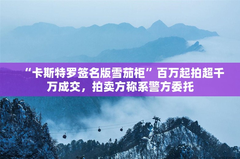 “卡斯特罗签名版雪茄柜”百万起拍超千万成交，拍卖方称系警方委托