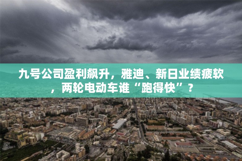 九号公司盈利飙升，雅迪、新日业绩疲软，两轮电动车谁“跑得快”？