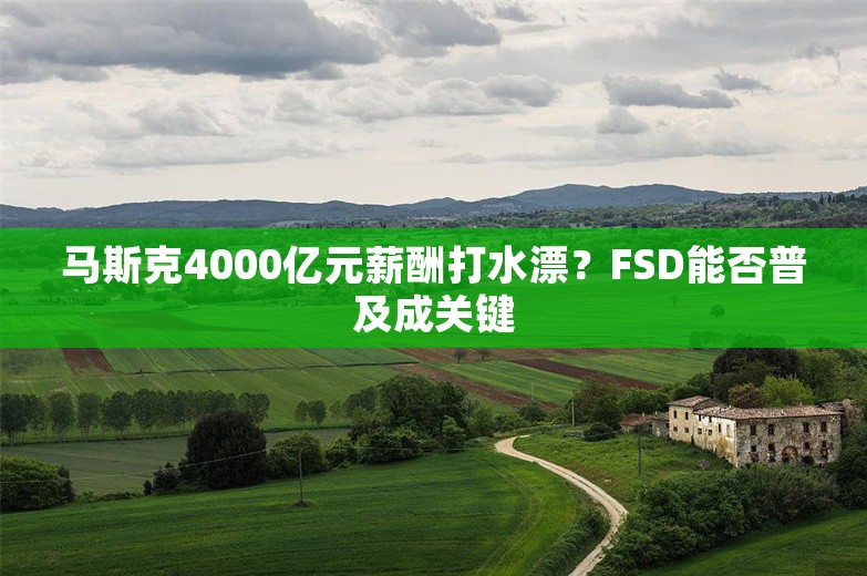 马斯克4000亿元薪酬打水漂？FSD能否普及成关键