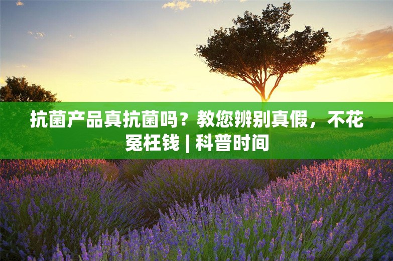 抗菌产品真抗菌吗？教您辨别真假，不花冤枉钱 | 科普时间