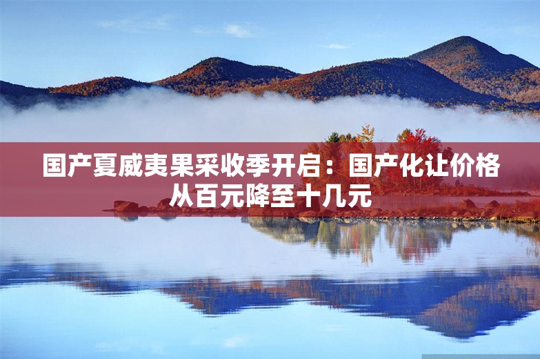 国产夏威夷果采收季开启：国产化让价格从百元降至十几元