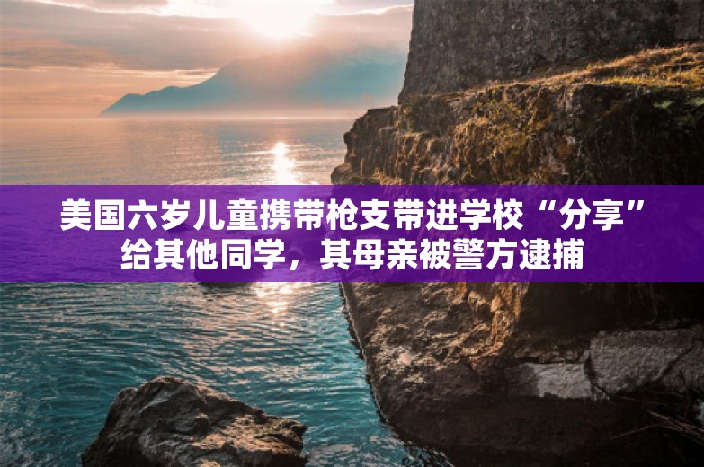 美国六岁儿童携带枪支带进学校“分享”给其他同学，其母亲被警方逮捕