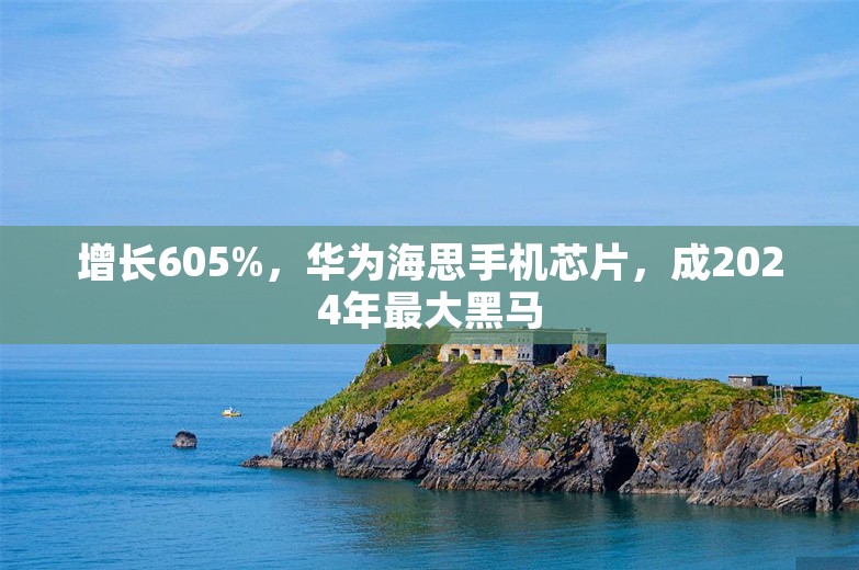 增长605%，华为海思手机芯片，成2024年最大黑马