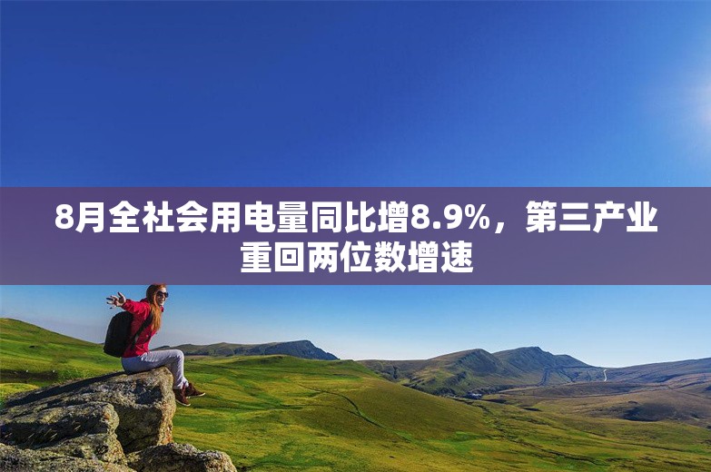 8月全社会用电量同比增8.9%，第三产业重回两位数增速