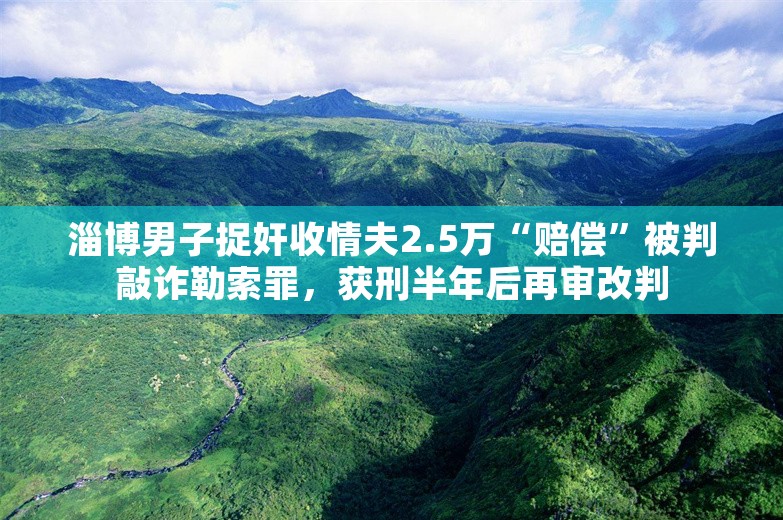 淄博男子捉奸收情夫2.5万“赔偿”被判敲诈勒索罪，获刑半年后再审改判