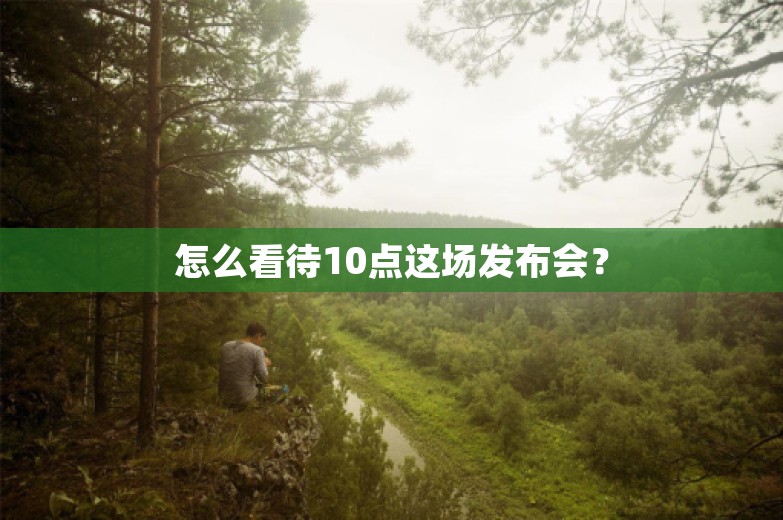 怎么看待10点这场发布会？