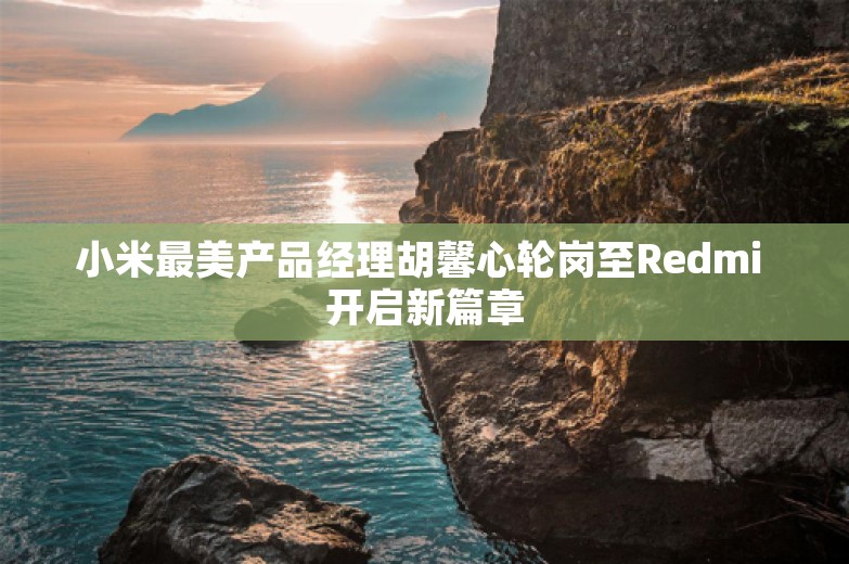 小米最美产品经理胡馨心轮岗至Redmi 开启新篇章