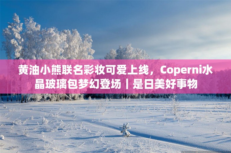 黄油小熊联名彩妆可爱上线，Coperni水晶玻璃包梦幻登场｜是日美好事物