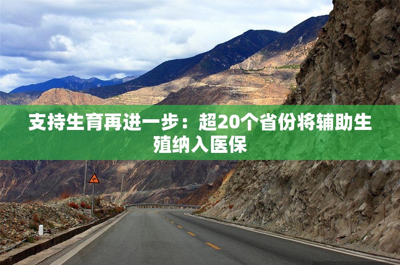 支持生育再进一步：超20个省份将辅助生殖纳入医保