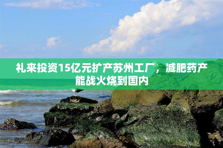 礼来投资15亿元扩产苏州工厂，减肥药产能战火烧到国内