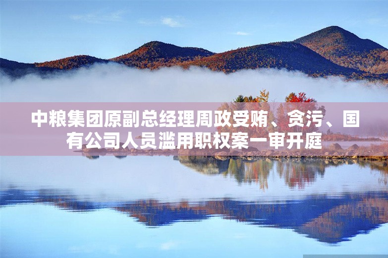 中粮集团原副总经理周政受贿、贪污、国有公司人员滥用职权案一审开庭