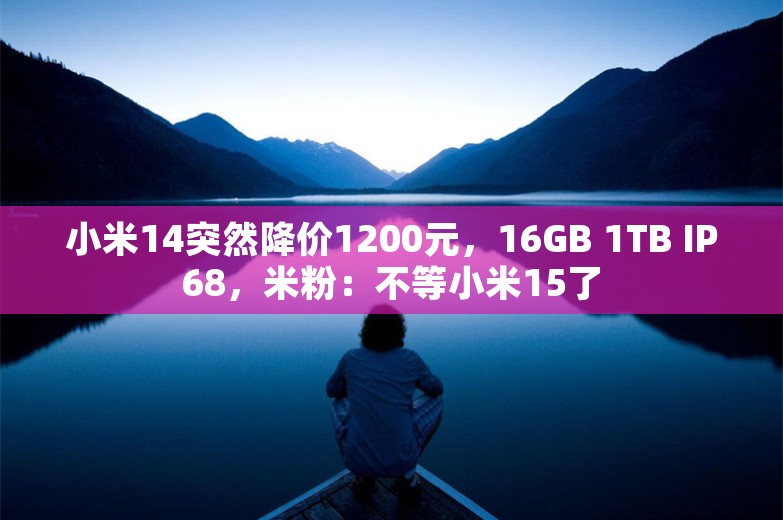 小米14突然降价1200元，16GB 1TB IP68，米粉：不等小米15了