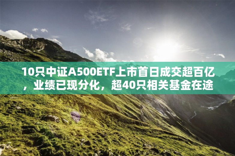 10只中证A500ETF上市首日成交超百亿，业绩已现分化，超40只相关基金在途