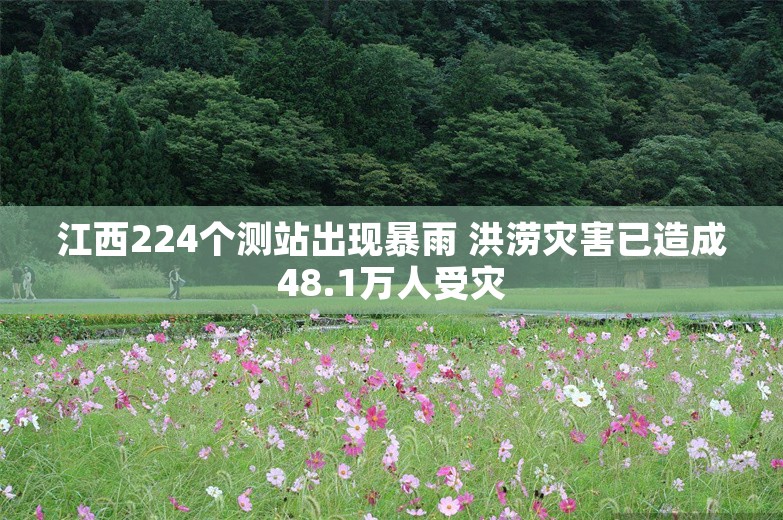 江西224个测站出现暴雨 洪涝灾害已造成48.1万人受灾