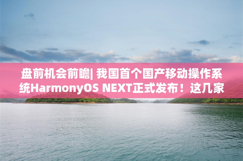 盘前机会前瞻| 我国首个国产移动操作系统HarmonyOS NEXT正式发布！这几家公司在鸿蒙领域已经与华为展开全方位合作（附概念股）