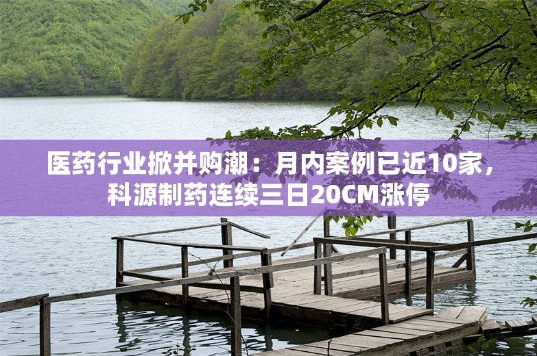 医药行业掀并购潮：月内案例已近10家，科源制药连续三日20CM涨停