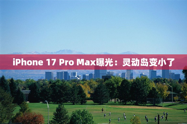 iPhone 17 Pro Max曝光：灵动岛变小了