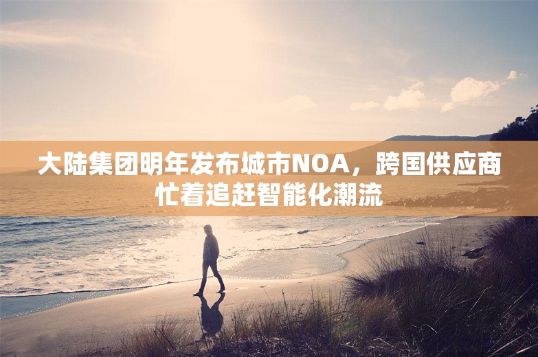 大陆集团明年发布城市NOA，跨国供应商忙着追赶智能化潮流