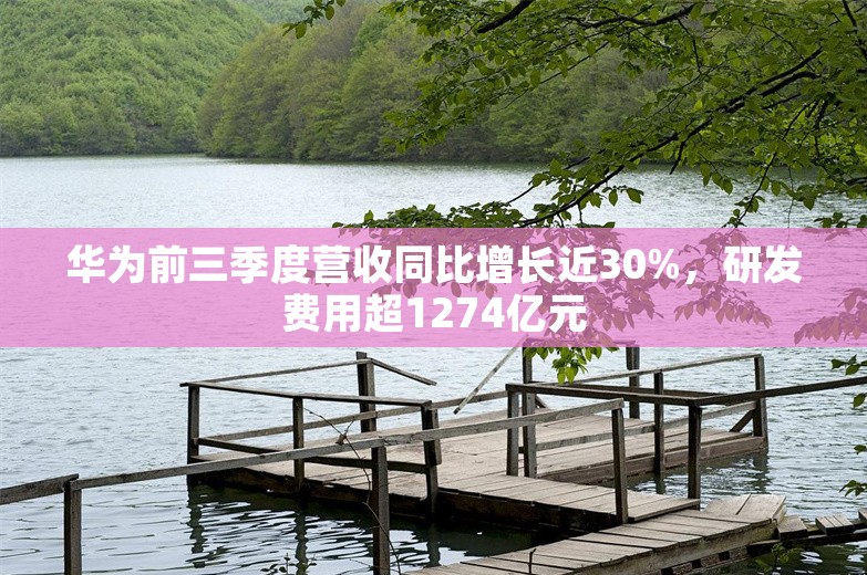 华为前三季度营收同比增长近30%，研发费用超1274亿元