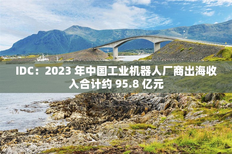 IDC：2023 年中国工业机器人厂商出海收入合计约 95.8 亿元