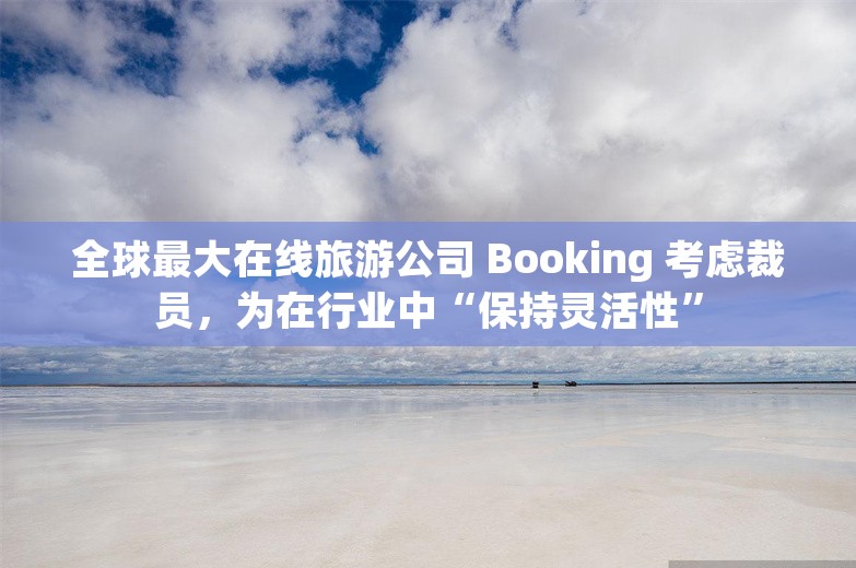 全球最大在线旅游公司 Booking 考虑裁员，为在行业中“保持灵活性”