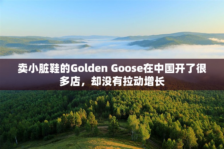 卖小脏鞋的Golden Goose在中国开了很多店，却没有拉动增长