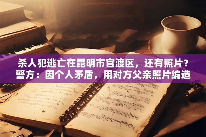 杀人犯逃亡在昆明市官渡区，还有照片？警方：因个人矛盾，用对方父亲照片编造谣言