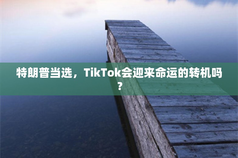 特朗普当选，TikTok会迎来命运的转机吗？