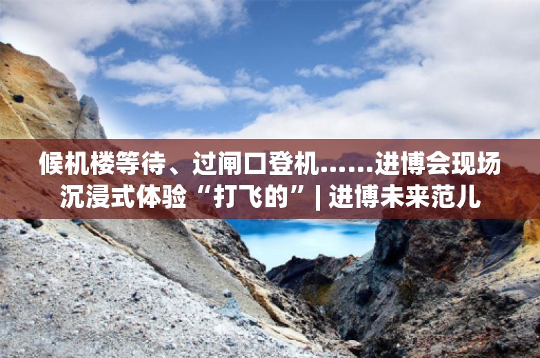 候机楼等待、过闸口登机……进博会现场沉浸式体验“打飞的”| 进博未来范儿