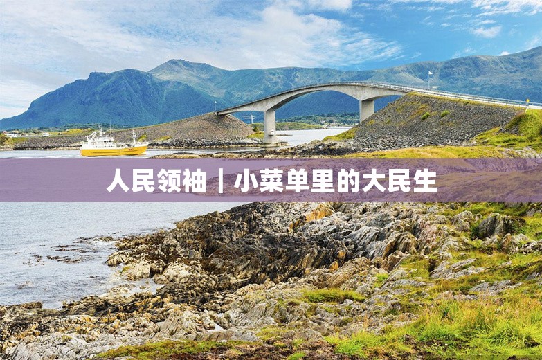 人民领袖｜小菜单里的大民生