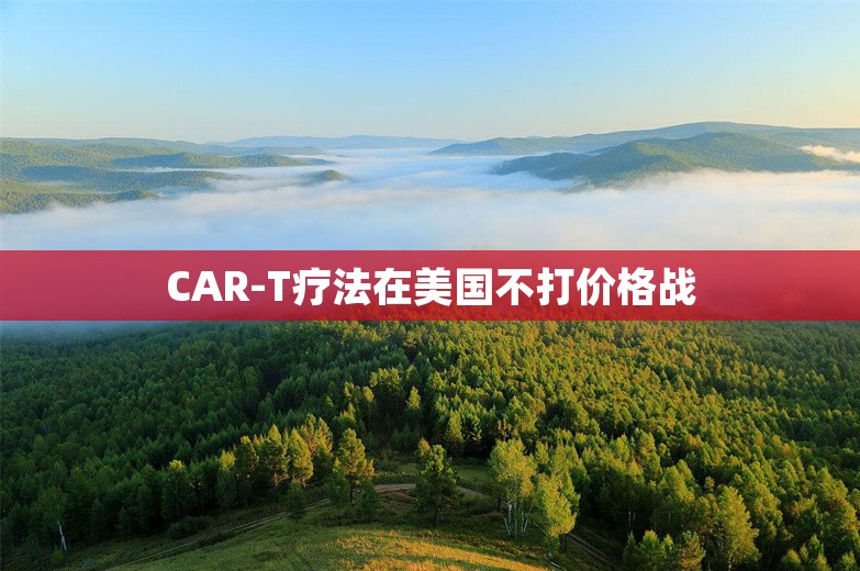 CAR-T疗法在美国不打价格战