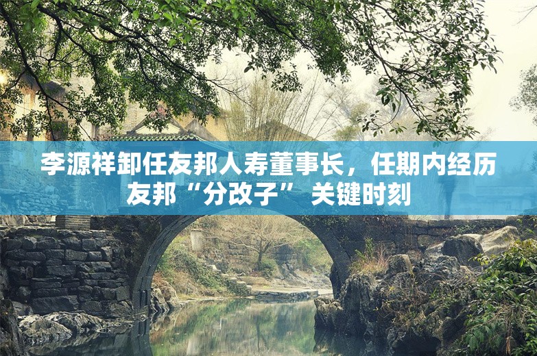 李源祥卸任友邦人寿董事长，任期内经历友邦“分改子” 关键时刻