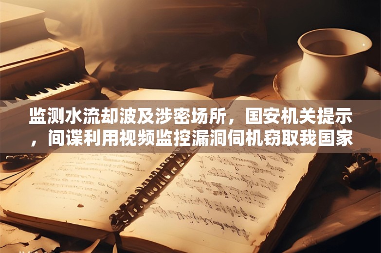 监测水流却波及涉密场所，国安机关提示，间谍利用视频监控漏洞伺机窃取我国家秘密