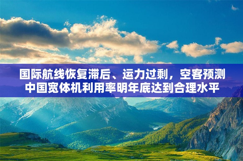 国际航线恢复滞后、运力过剩，空客预测中国宽体机利用率明年底达到合理水平