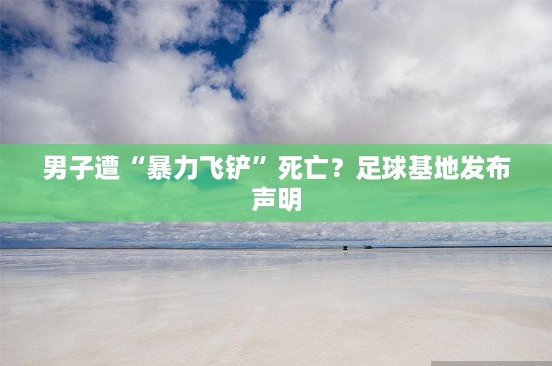 男子遭“暴力飞铲”死亡？足球基地发布声明