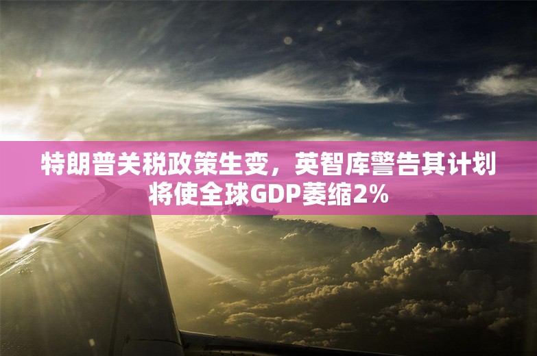 特朗普关税政策生变，英智库警告其计划将使全球GDP萎缩2%