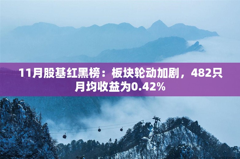 11月股基红黑榜：板块轮动加剧，482只月均收益为0.42%