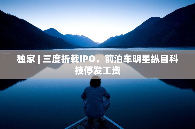 独家 | 三度折戟IPO，前泊车明星纵目科技停发工资