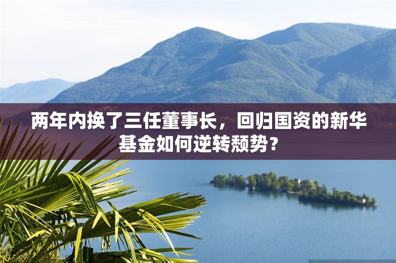 两年内换了三任董事长，回归国资的新华基金如何逆转颓势？