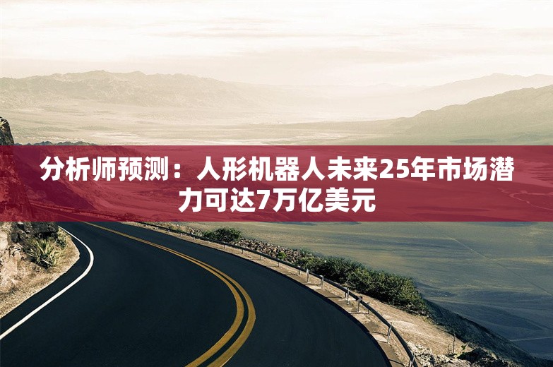 分析师预测：人形机器人未来25年市场潜力可达7万亿美元