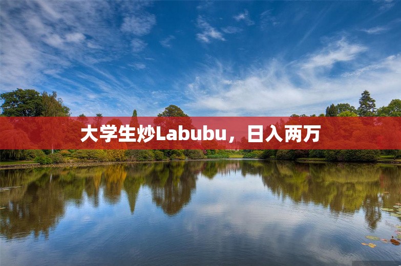 大学生炒Labubu，日入两万