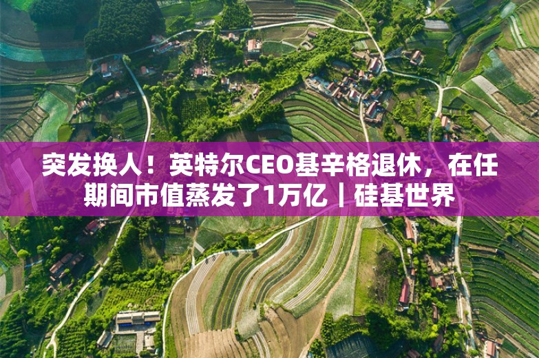 突发换人！英特尔CEO基辛格退休，在任期间市值蒸发了1万亿｜硅基世界